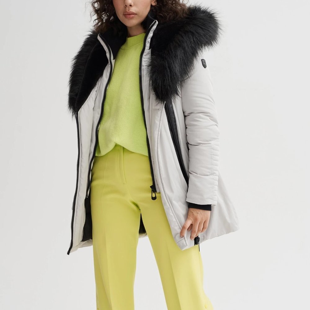🎁 NOIZE Dana Faux Fur Trim Hooded Jacket